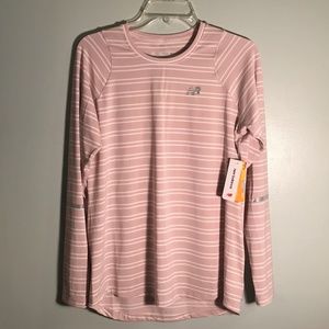 new balance long sleeve running top womens